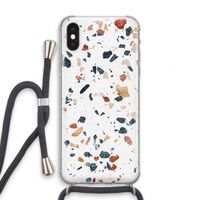 Terrazzo N°4: iPhone XS Transparant Hoesje met koord