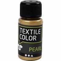 Creativ Company Textile color dekkende textielverf - goud parelmoer, 50ml