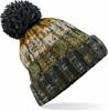 Beechfield CB486 Corkscrew Pom Pom Beanie - Autumn Moss - One Size