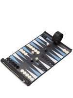 Smythson pochette de backgammon en cuir Panama - Noir - thumbnail