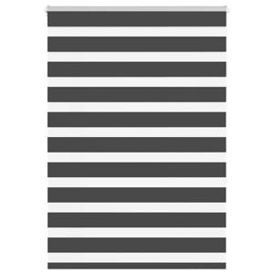 VidaXL Zebra rolgordijn 105x150 cm stofbreedte 100,9 cm zwart