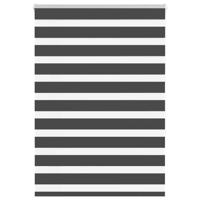 VidaXL Zebra rolgordijn 105x150 cm stofbreedte 100,9 cm zwart