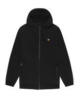 Lyle & Scott winter softshell jas jongens - zwart - capuchon