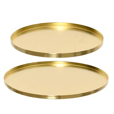 Decoratief bord Decoris Gouden (2 Stuks) Decoratief bord Decoris Gouden (2 Stuks)