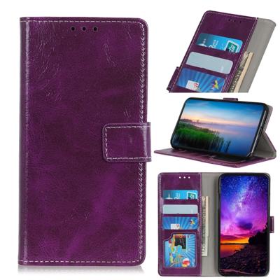 Retro Crazy Horse textuur horizontale Flip lederen case voor iPhone 11 Pro Max met houder & kaartsleuven & foto frame & portemonnee (paars)