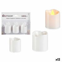Kaarsenset 3,7 x 3,7 x 5 cm Wit (12 Stuks)