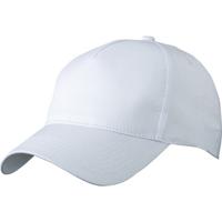 Baseball pet/cap 5 panels - 50x stuks - wit - volwassenen - Voordelige caps - katoen