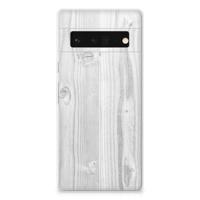 Google Pixel 6 Pro | Bumper Hoesje | White Wood