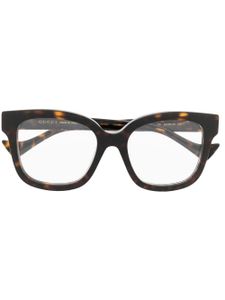 Gucci Eyewear monture optique à effet écaille de tortue - Marron