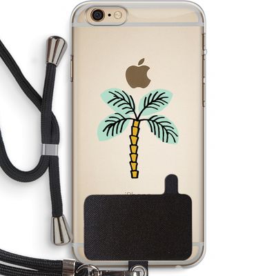 Palmboom: iPhone 6 PLUS / 6S PLUS Transparant Hoesje met koord