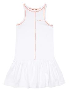 Marni Kids robe à coutures contrastantes - Blanc