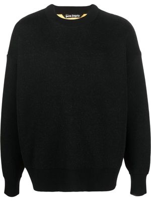 Palm Angels pull en maille intarsia - Noir
