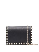 Valentino Garavani pochette Rockstud à détail de chaîne - Noir - thumbnail