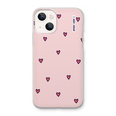 Hartjes: iPhone 13 mini Transparant Hoesje