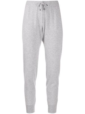 Brunello Cucinelli pantalon de jogging à lien de resserrage - Gris