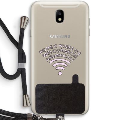 Home Is Where The Wifi Is: Samsung Galaxy J7 (2017) Transparant Hoesje met koord