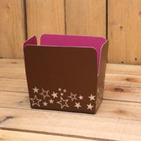 Bonbon doosjes - Chocolade doosje - Bonbondoos Bruin sterren - 24 stuks