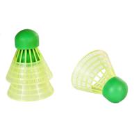 SportX Speed Badminton Shuttles in Koker 3 Stuks Neon Geel/Groen - thumbnail