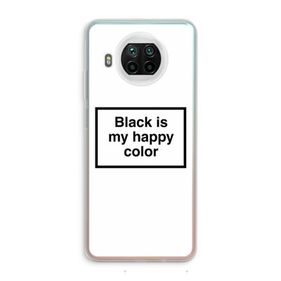 Black is my happy color: Xiaomi Mi 10T Lite 5G Transparant Hoesje