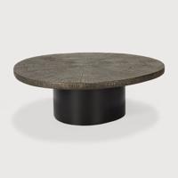 Ethnicraft Organische Salontafel 'Slice' Minerals, 105 x 94cm, kleur Whisky
