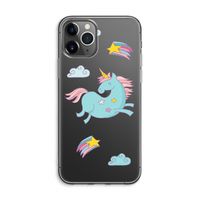 Vliegende eenhoorn: iPhone 11 Pro Max Transparant Hoesje