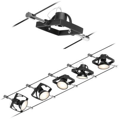 Paulmann Wire Systems 94434 Kabelsysteem compleet GU5.3 Zwart (mat), Chroom