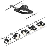 Paulmann Wire Systems 94434 Kabelsysteem compleet GU5.3 Zwart (mat), Chroom