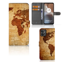 Motorola Moto G32 Flip Cover Wereldkaart