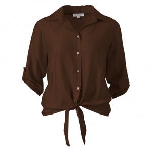 Enjoy - Bruin | Dames | Blouse | Bruin | XXL | regular | Kamst mode