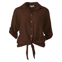 Enjoy - Bruin | Dames | Blouse | Bruin | XXL | regular | Kamst mode