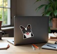 Zonnebril leuke hond laptop sticker