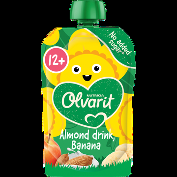 Olvarit Knijpfruit Amandeldrink Banaan 12+ Maanden 100 g bij Jumbo