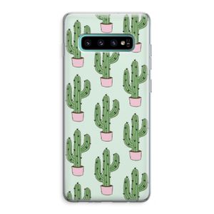 Cactus Lover: Samsung Galaxy S10 Plus Transparant Hoesje