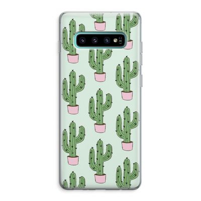 Cactus Lover: Samsung Galaxy S10 Plus Transparant Hoesje