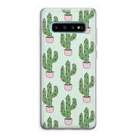 Cactus Lover: Samsung Galaxy S10 Plus Transparant Hoesje