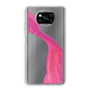 Paarse stroom: Xiaomi Poco X3 NFC Transparant Hoesje