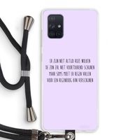Regenboog: Samsung Galaxy A71 Transparant Hoesje met koord