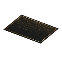 Rechthoekige placemats Elegante twee kleuren