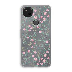 Sierlijke bloemen: Google Pixel 4a Transparant Hoesje