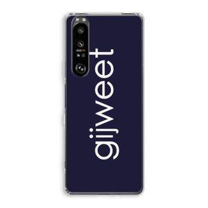 Gijweet: Sony Xperia 1 III Transparant Hoesje