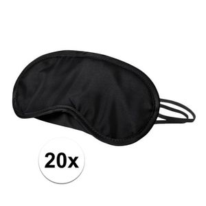 20x Zwart slaapmasker