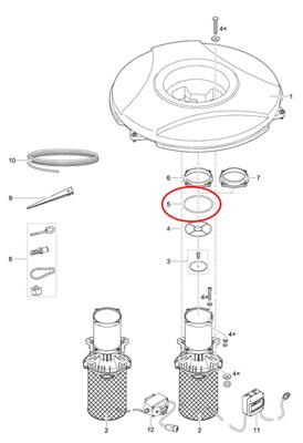 Airflo onderdelen O-Ring NBR 155 x 2,5 SH70