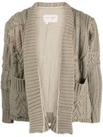 Greg Lauren cardigan Army Fisherman en maille épaisse - Vert