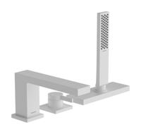 Hansgrohe Tecturis E 3-gats ééngreeps badrandmengkraan met sBox, mat wit Hansgrohe Tecturis E 3-gats ééngreeps badrandmengkraan met sBox, mat wit