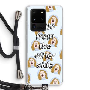 Hello: Samsung Galaxy S20 Ultra Transparant Hoesje met koord