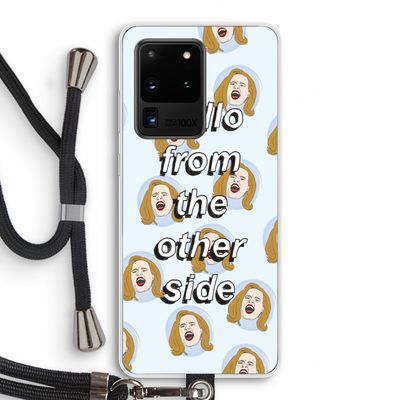 Hello: Samsung Galaxy S20 Ultra Transparant Hoesje met koord