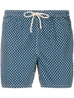 MC2 Saint Barth short de bain à imprimé graphique - Bleu