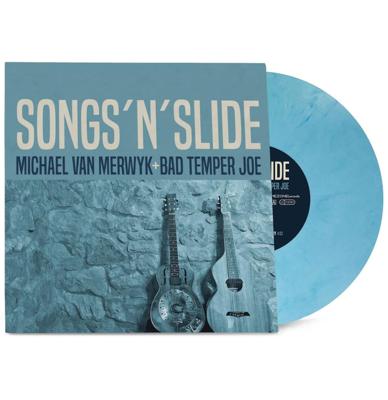 Michael Van Merwyk + Bad Temper Joe - Songs &apos;N&apos; Slide (Blauw Vinyl) LP