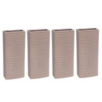 12x Radiator bak luchtbevochtigers / waterverdampers rechthoekig Luna oudroze 17,7 cm