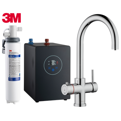 Multi-Tap Filtrete 3in1 Kokend Water Kraan Chroom - Rond